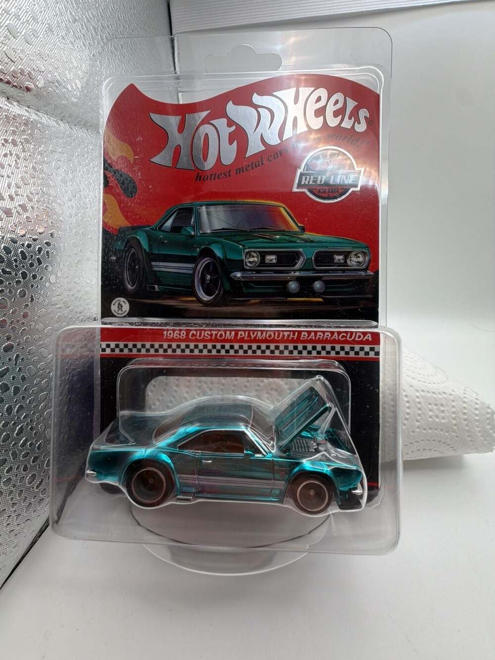 Hot Wheels RLC Exclusive 1968 Custom Plymouth Barracuda Spectraflame Teal